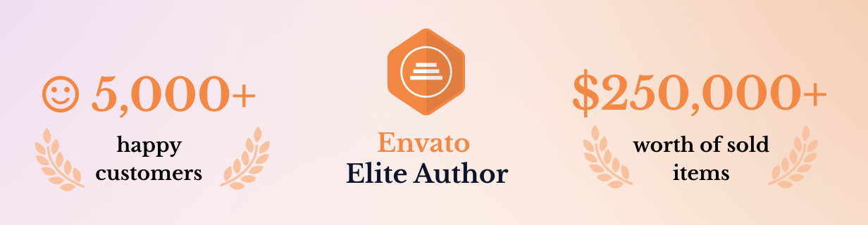 We are Envato Elite Author