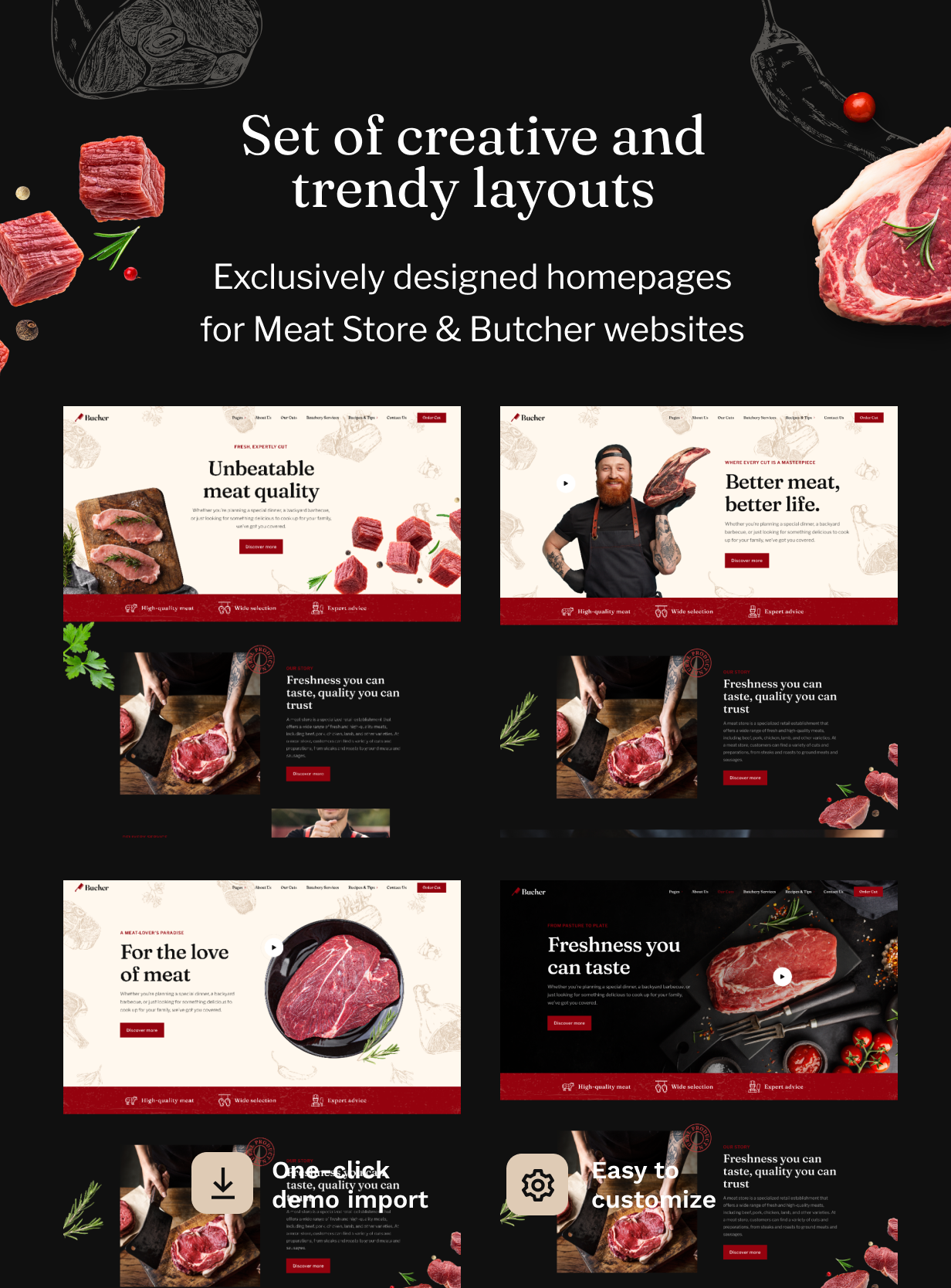 Bucher - Meat Store & Butcher WordPress Theme