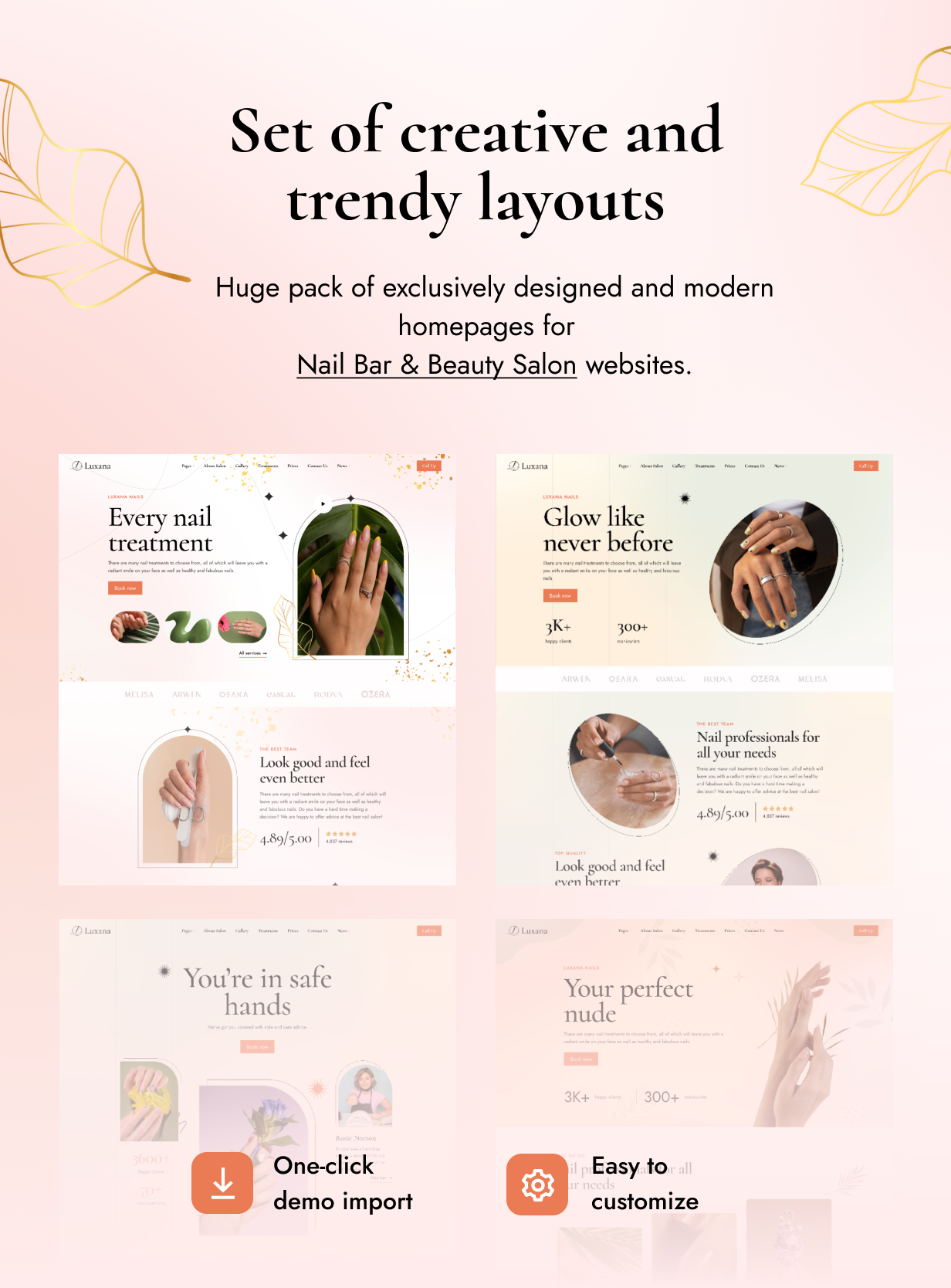 Luxana - Nail Bar & Beauty Salon WordPress Theme