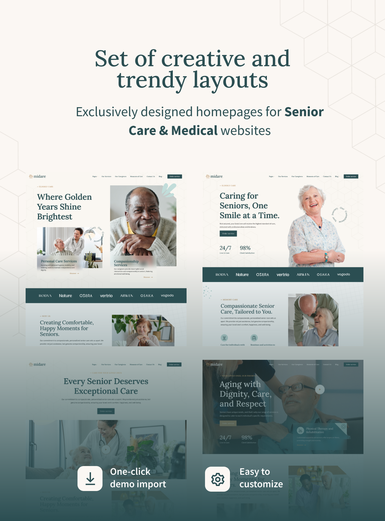 Midare - Senior Care & Medical WordPress Theme