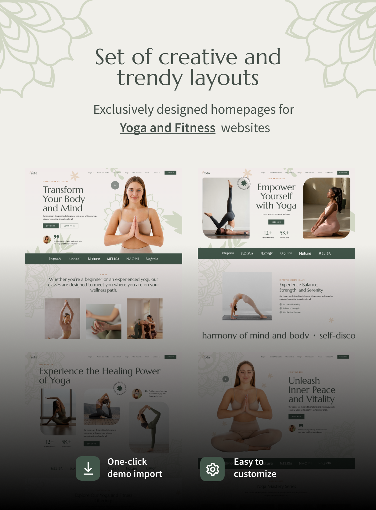 Yota - Yoga and Fitness WordPress Theme
